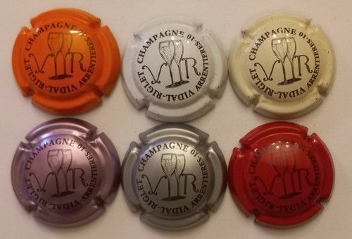 6 BELLES CAPSULES CHAMPAGNE VIDAL RIGLET REF N°3 a 3e NEWS