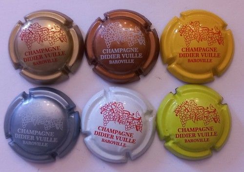 6 BELLES CAPSULES CHAMPAGNE VUILLE DIDIER REF N°8 a 8e NEWS