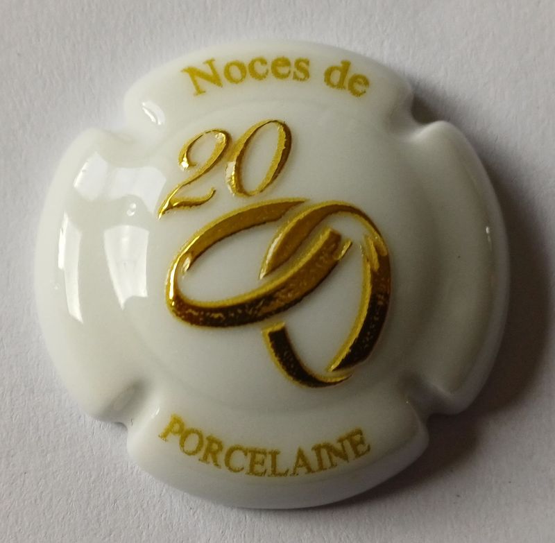 BELLE CAPSULE CHAMPAGNE NOWACK PORCELAINE 20 ANS NOCES DE PORCELAINE 200ex N°66a NEWS