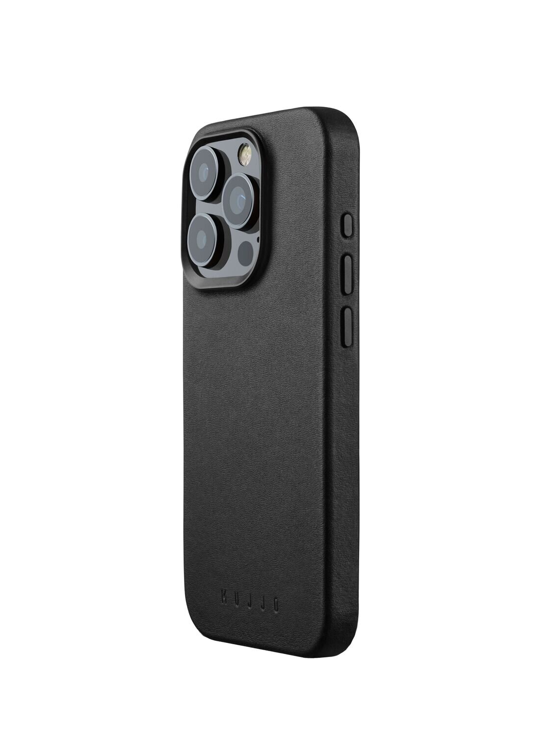 iPhone 15 Pro Leather Case Black