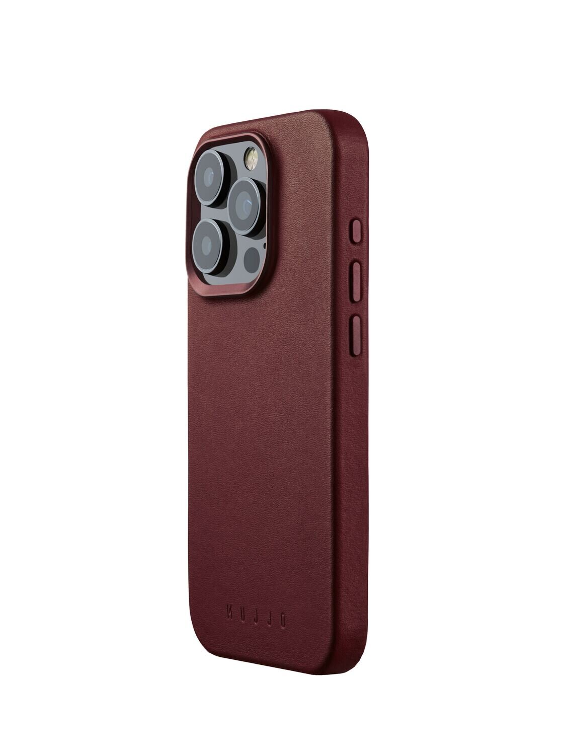 iPhone 15 Pro Leather Case Burgundy