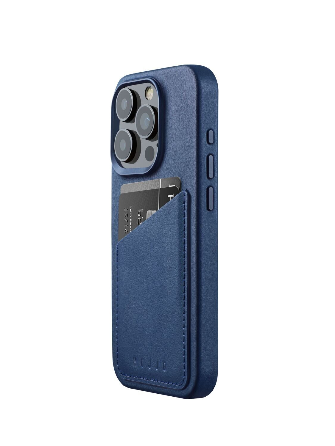iPhone 15 Pro Wallet Leather Case Monaco Blue