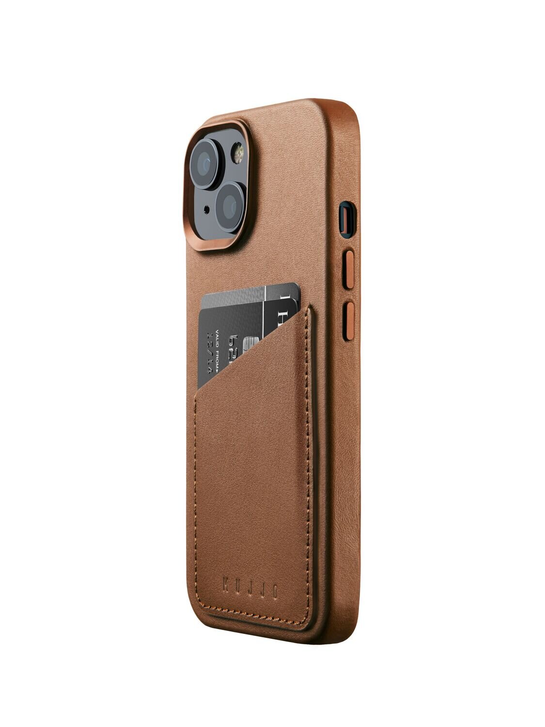 iPhone 15 Wallet Leather Case Tan