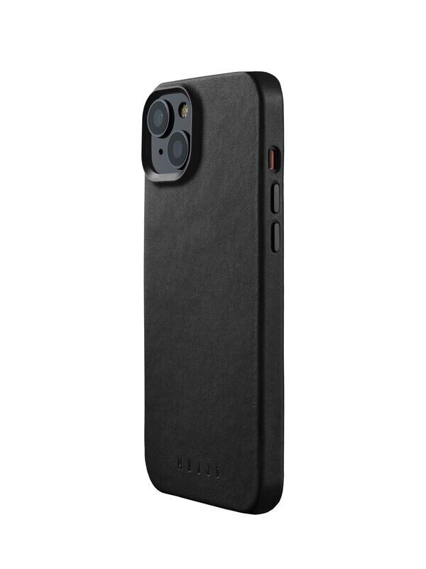 iPhone 15 Plus Leather Case Black