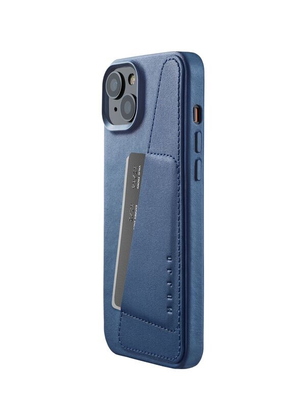 iPhone 15 Plus Wallet Leather Case Monaco Blue