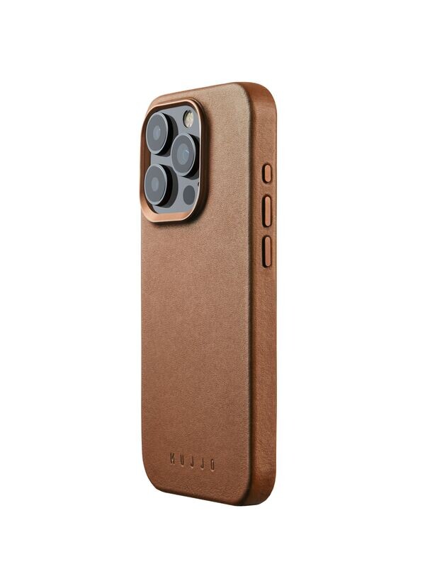iPhone 15 Pro Leather Case Tan