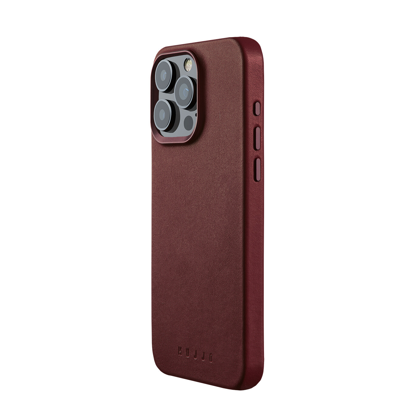 iPhone 15 Pro Max Leather Case Burgundy