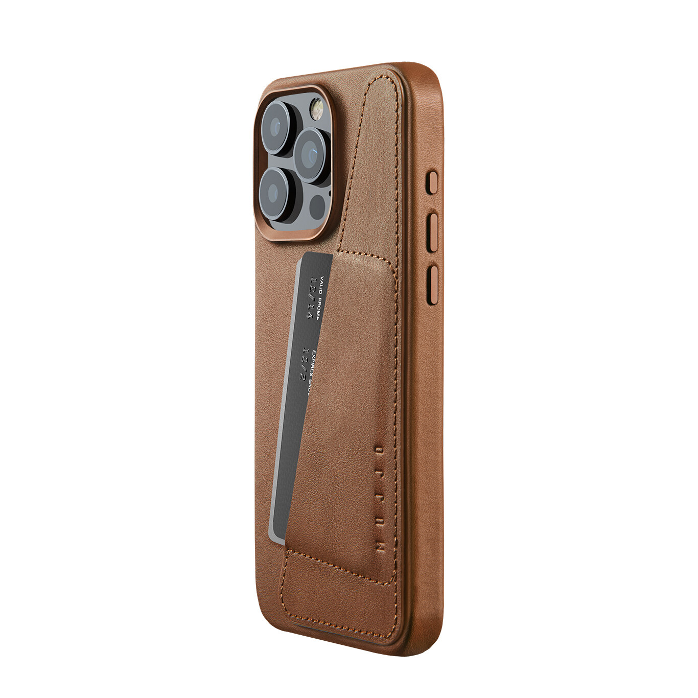 iPhone 15 Pro Max Wallet Leather Case Tan