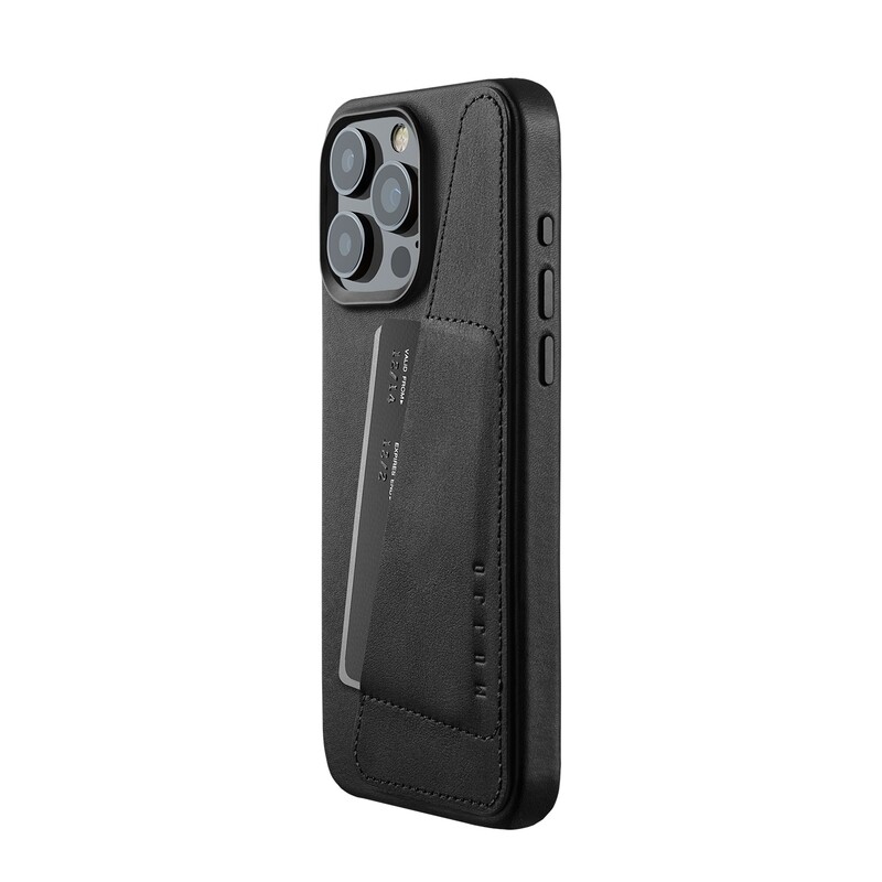 iPhone 15 Pro Max Wallet Leather Case Black