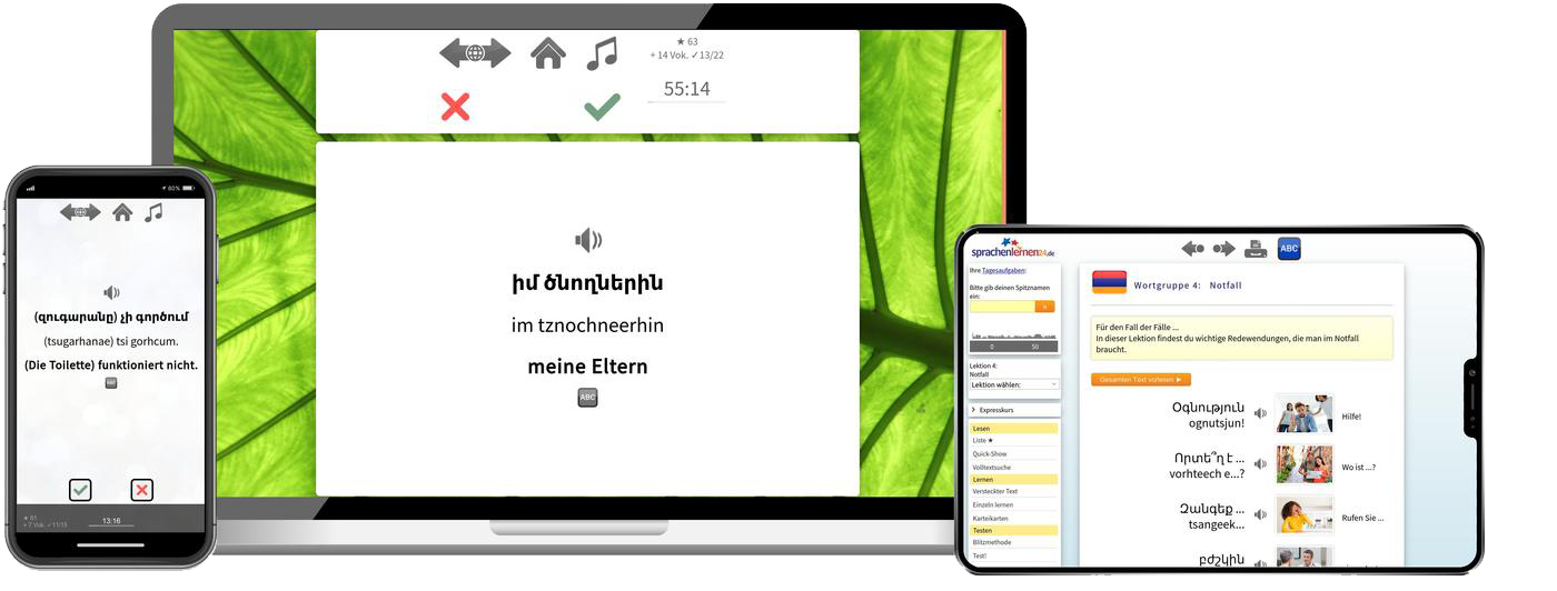 Armenisch-Expresskurs + Audiotrainer - Onlinekurs