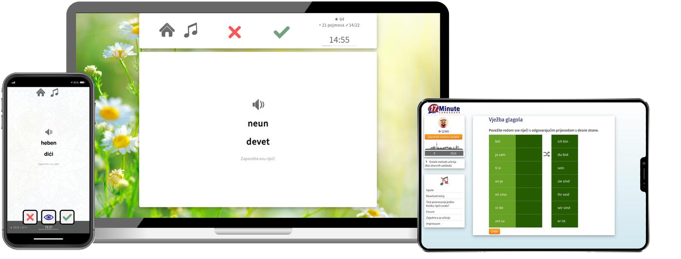 Deutsch lernen für Kroaten-Basiskurs (A1/A2) + Audiotrainer - Onlinekurs