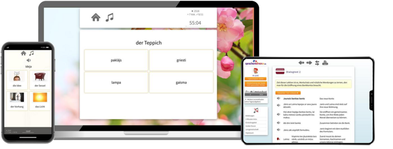 Lettisch-Aufbaukurs (B1/B2) + Audiotrainer - Onlinekurs Lettisch-Aufbaukurs (B1/B2) + Audiotrainer - Onlinekurs