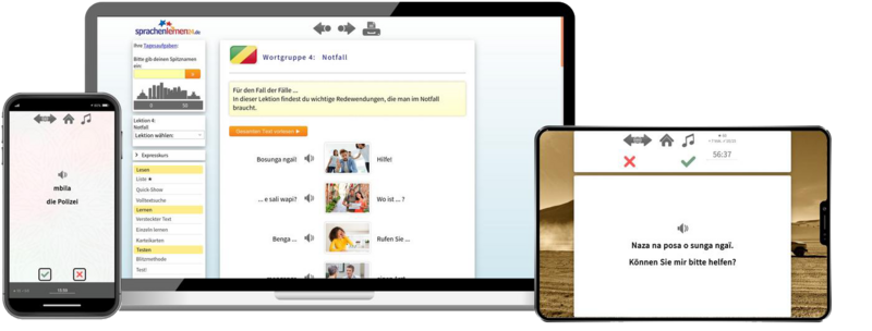 Lingala-Reisepaket - Onlinekurs Lingala-Reisepaket - Onlinekurs