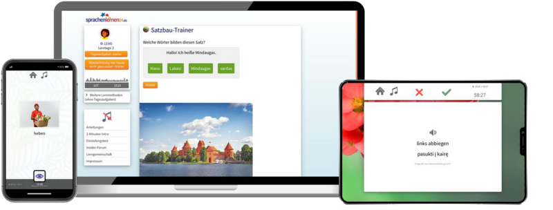 Litauisch-Fachwortschatz (C1/C2) + Audiotrainer - Onlinekurs Litauisch-Fachwortschatz (C1/C2) + Audiotrainer - Onlinekurs