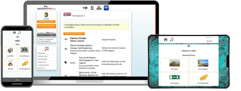 Deutsch lernen für Serben-Basiskurs (A1/A2) + Audiotrainer - Onlinekurs Deutsch lernen für Serben-Basiskurs (A1/A2) + Audiotrainer - Onlinekurs