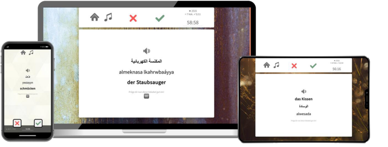 Arabisch-Aufbaukurs (B1/B2) + Audiotrainer - Onlinekurs