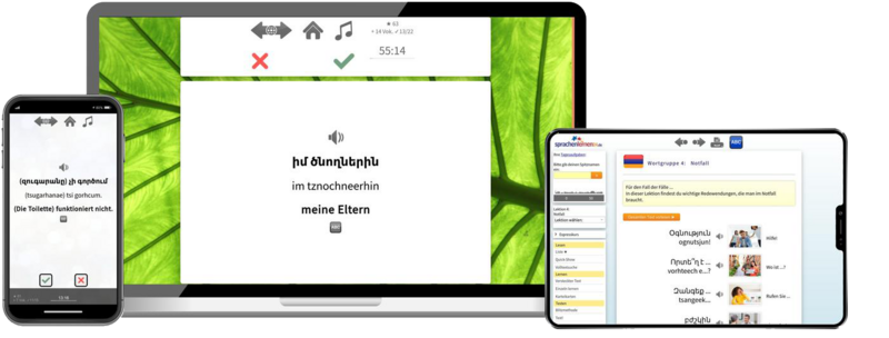 Armenisch Expresskurs A1 Onlinekurs mit Audiotrainer für Anfänger und Reisen