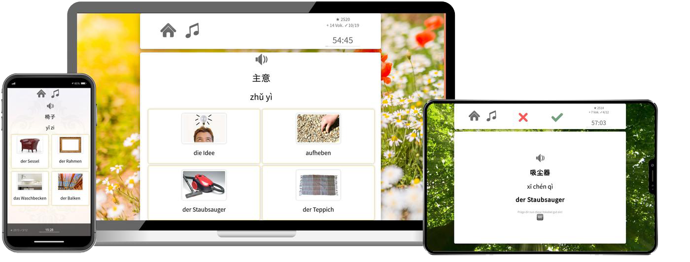 Chinesisch-Komplettpaket - Onlinekurs Chinesisch Komplettpaket Sprachkurs A1 bis C2 Onlinekurs mit Audiotrainer