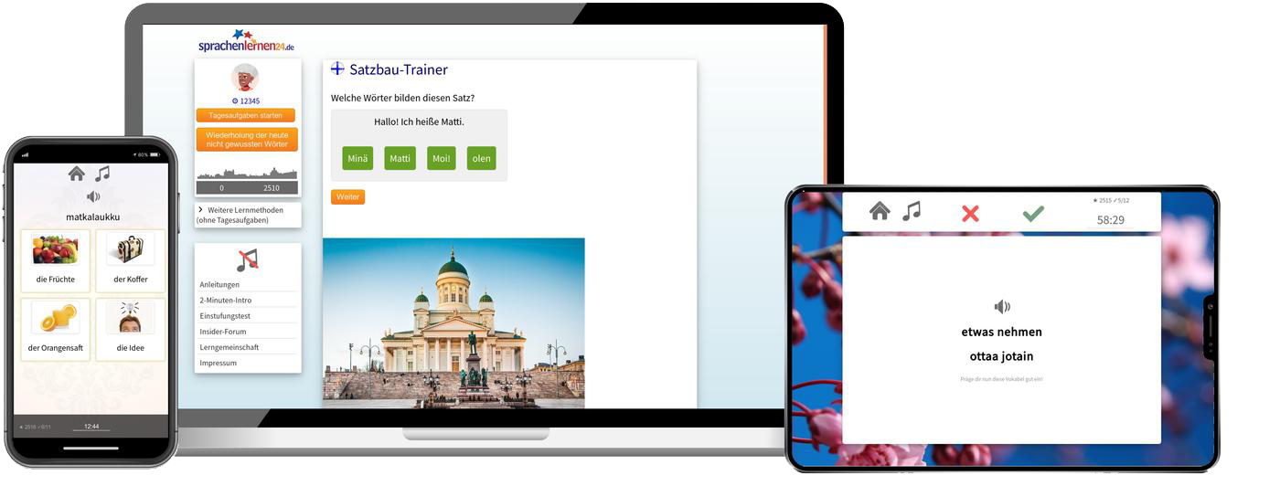 Finnisch-Fachwortschatz (C1/C2) + Audiotrainer - Onlinekurs