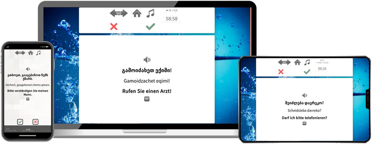 Georgisch Expresskurs A1 Onlinekurs mit Audiotrainer für Anfänger und Reisen