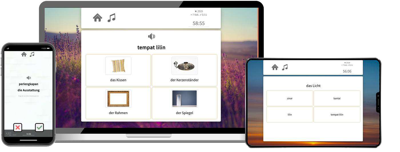 Indonesisch-Aufbaukurs (B1/B2) + Audiotrainer - Onlinekurs