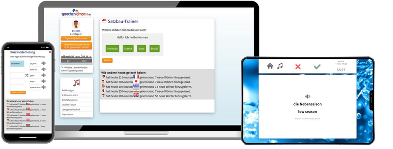 Indonesisch-Fachwortschatz (C1/C2) + Audiotrainer - Onlinekurs