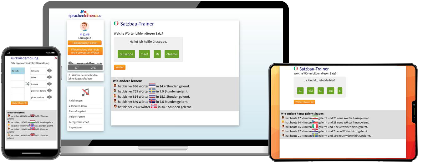 Italienisch-Fachwortschatz (C1/C2) + Audiotrainer - Onlinekurs