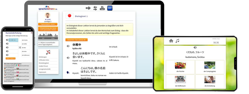 Japanisch-Komplettpaket - Onlinekurs