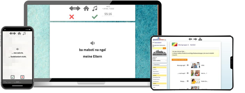 Lingala Expresskurs A1 Onlinekurs mit Audiotrainer für Anfänger und Reisen