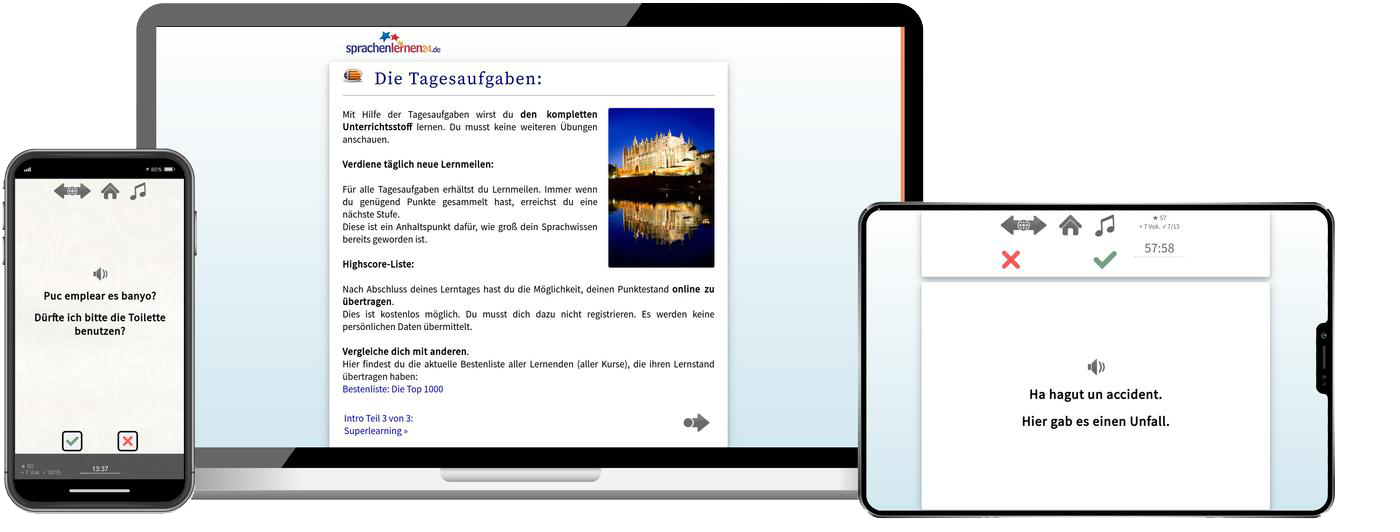 Mallorquinisch Reisepaket Sprachkurs mit Audiotrainer für Urlaub und Reise