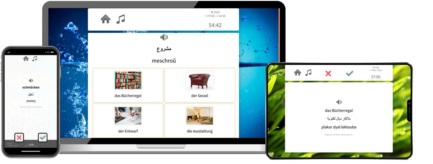 Marokkanisch Aufbaukurs B1 B2 Onlinekurs mit Audiotrainer für Fortgeschrittene