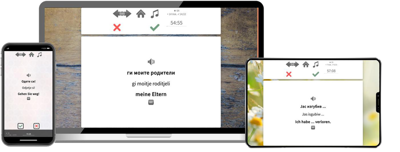 Mazedonisch Reisepaket Sprachkurs mit Audiotrainer für Urlaub und Reise