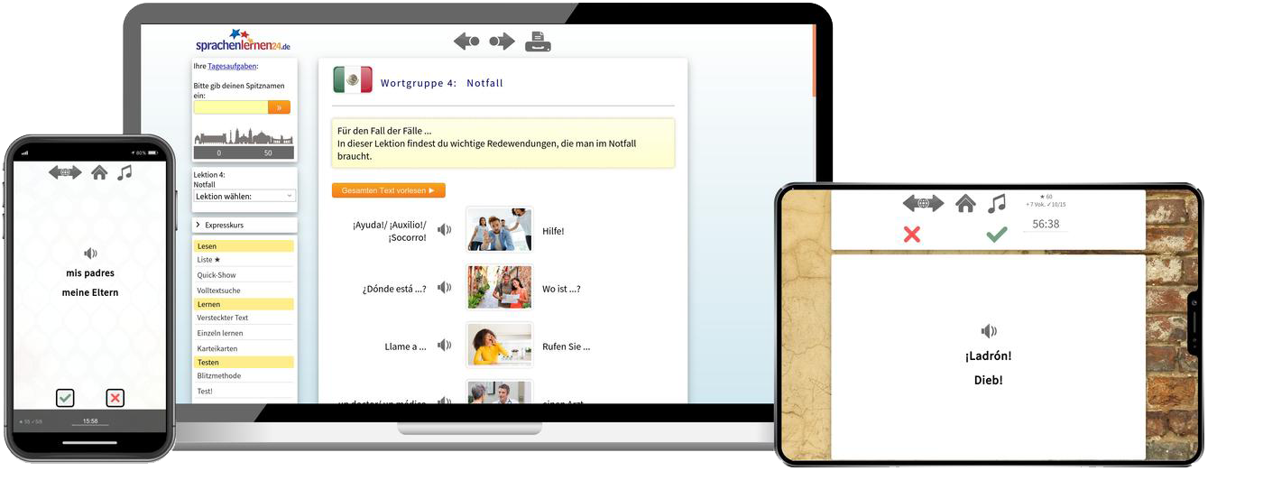 Mexikanisch Reisepaket Sprachkurs mit Audiotrainer für Urlaub und Reise
