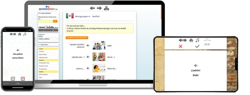 Mexikanisch Reisepaket Sprachkurs mit Audiotrainer für Urlaub und Reise