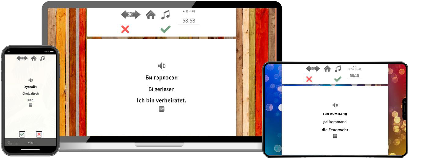 Mongolisch-Expresskurs + Audiotrainer - Onlinekurs Mongolisch Expresskurs A1 Onlinekurs mit Audiotrainer für Anfänger und Reisen