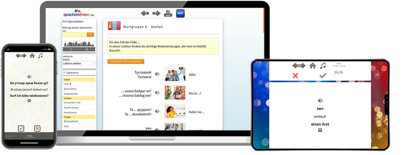 Mongolisch Reisepaket Sprachkurs mit Audiotrainer für Urlaub und Reise