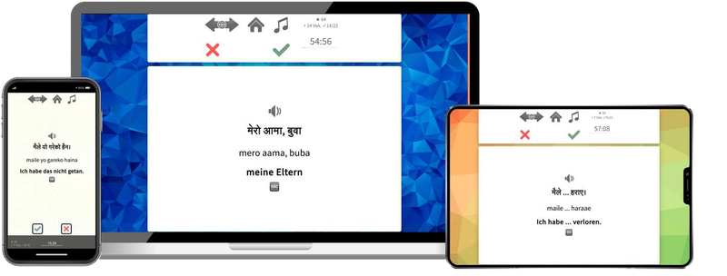 Nepali-Expresskurs + Audiotrainer - Onlinekurs Nepali Expresskurs A1 Onlinekurs mit Audiotrainer für Anfänger und Reisen