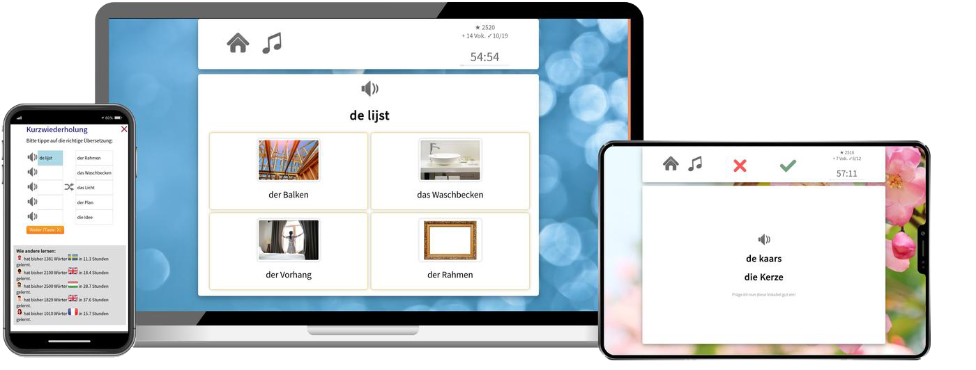 Niederländisch-Aufbaukurs (B1/B2) + Audiotrainer - Onlinekurs Niederländisch Aufbaukurs B1 B2 Onlinekurs mit Audiotrainer für Fortgeschrittene