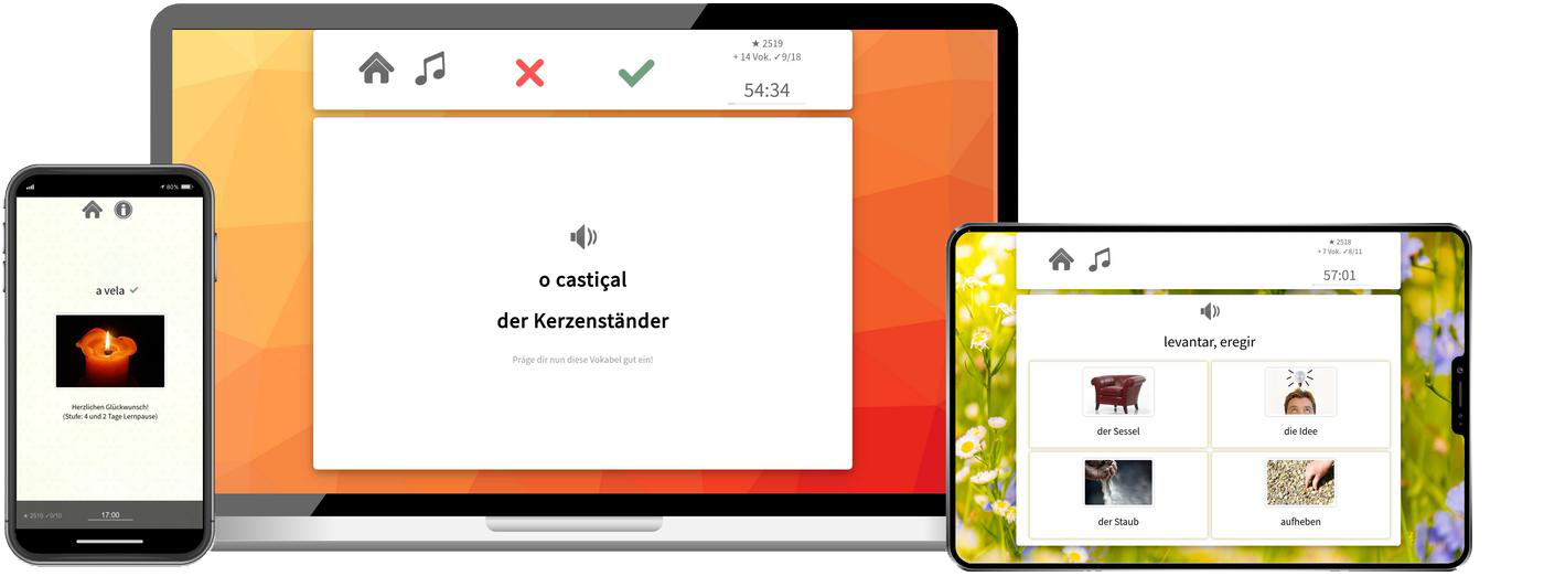 Portugiesisch Aufbaukurs B1 B2 Onlinekurs mit Audiotrainer für Fortgeschrittene