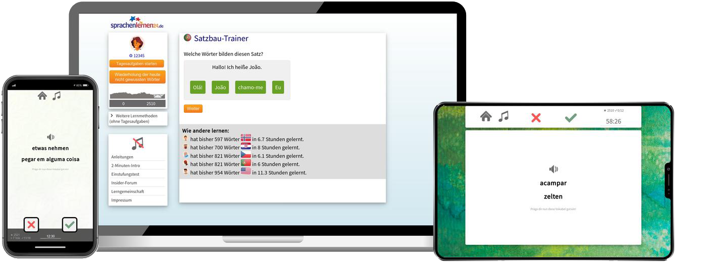 Portugiesisch-Fachwortschatz (C1/C2) + Audiotrainer - Onlinekurs