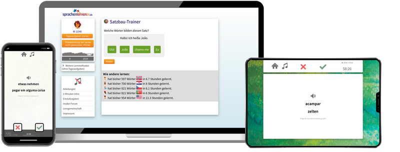 Portugiesisch-Fachwortschatz (C1/C2) + Audiotrainer - Onlinekurs