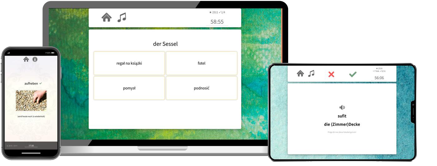 Polnisch-Aufbaukurs (B1/B2) + Audiotrainer - Onlinekurs