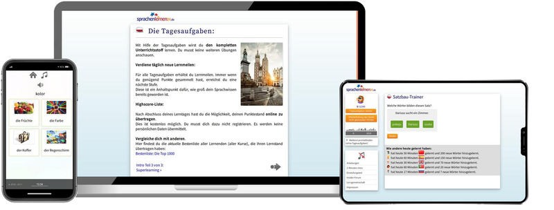 Polnisch-Komplettpaket - Onlinekurs