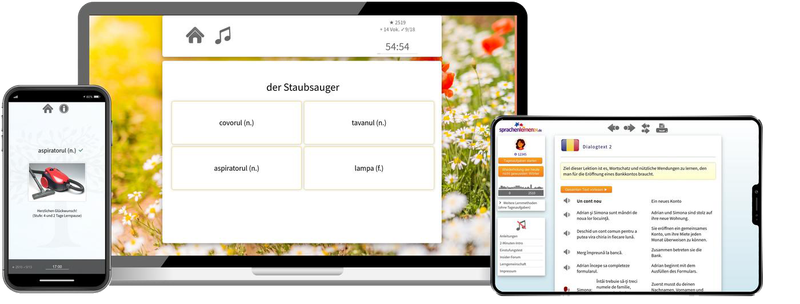 Rumänisch-Aufbaukurs (B1/B2) + Audiotrainer - Onlinekurs Rumänisch-Aufbaukurs (B1/B2) + Audiotrainer - Onlinekurs