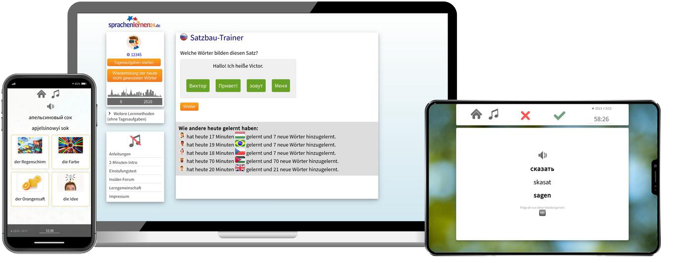 Russisch-Fachwortschatz (C1/C2) + Audiotrainer - Onlinekurs