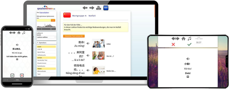 Shanghaichinesisch Reisepaket Sprachkurs mit Audiotrainer für Urlaub und Reise
