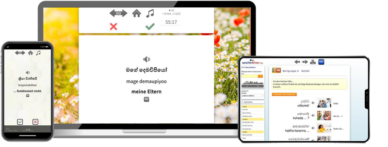 Singhalesisch-Expresskurs + Audiotrainer - Onlinekurs