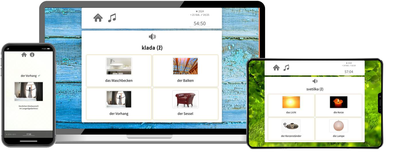 Slowenisch-Aufbaukurs (B1/B2) + Audiotrainer - Onlinekurs