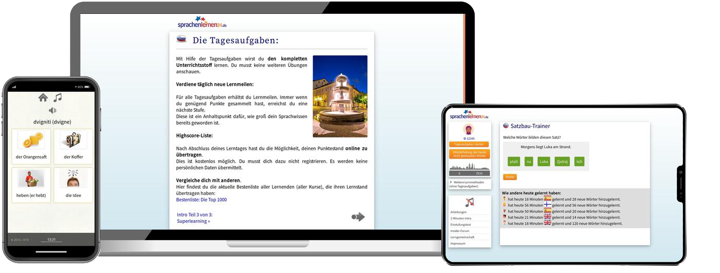 Slowenisch-Komplettpaket - Onlinekurs