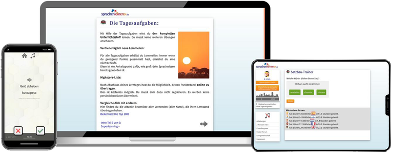 Suaheli-Komplettpaket - Onlinekurs